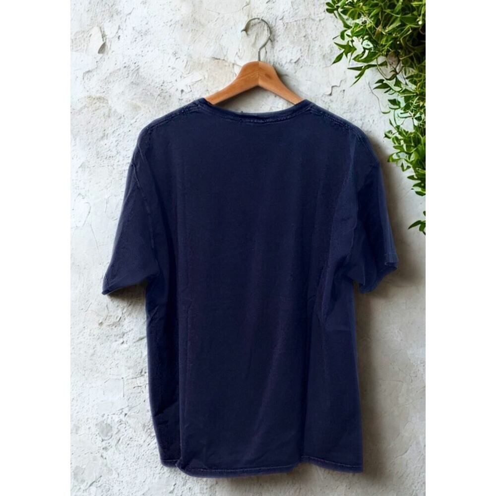 Breezin’ Up Nantucket Island Rowing T-Shirt Mens Large VTG 90s Navy Tee - Picture 7 of 7